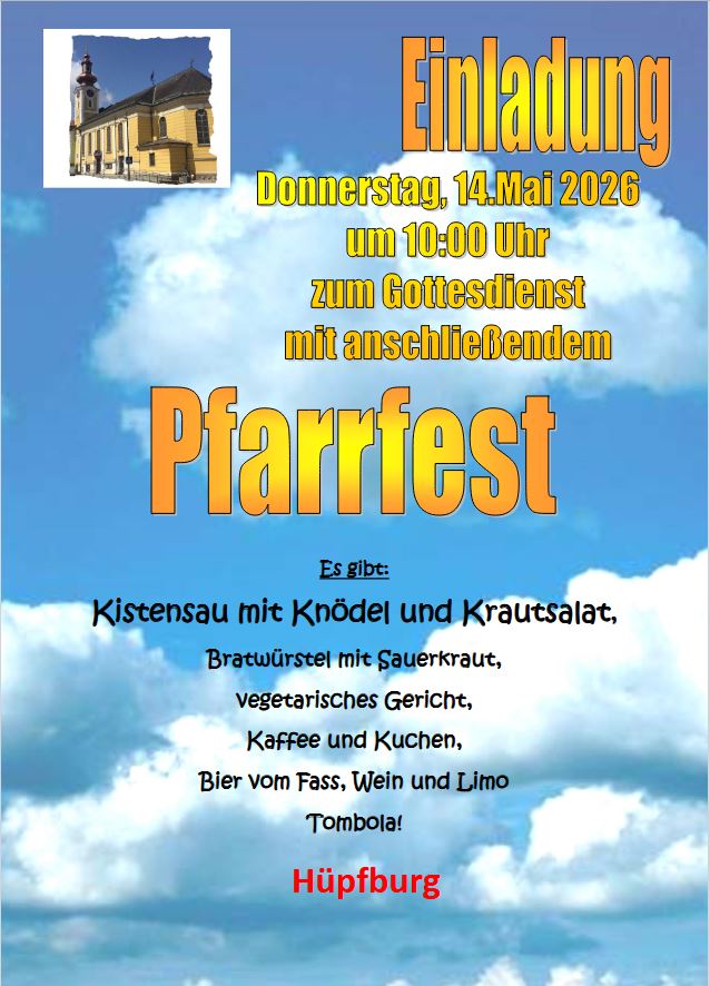 Plakat Pfarrfest 2026