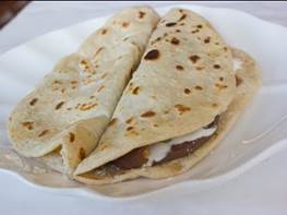 Rezept für Baleadas - honduranisch gefüllte Tortillas