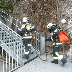 Feuerwehrübung im Kindergarten