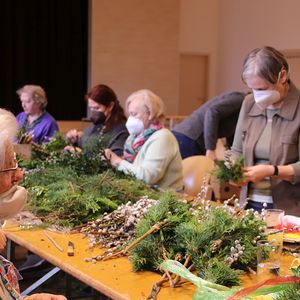 Palmbuschenbinden in St. Quirinus