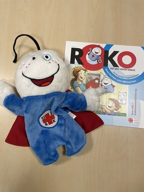 Roko-Handpuppe und Roko-Kinderheft