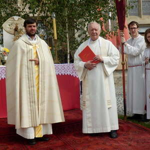 Fronleichnamsprozession auf Rädern