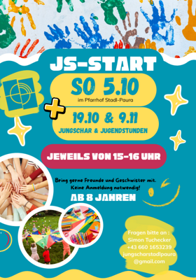 Jungscharstart 2025 Flyer