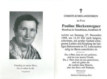 Pauline Bleckenwegner