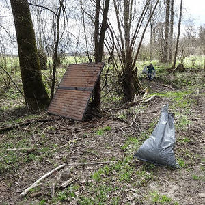 Traunauen-Reinigung mit ökomenischen Gottesdienst