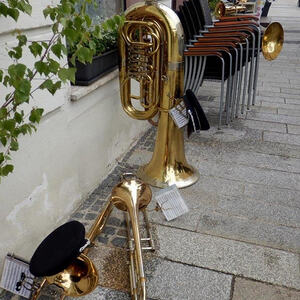 Fronleichnamsprozession auf Rädern