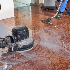 Marmorfliesen polieren