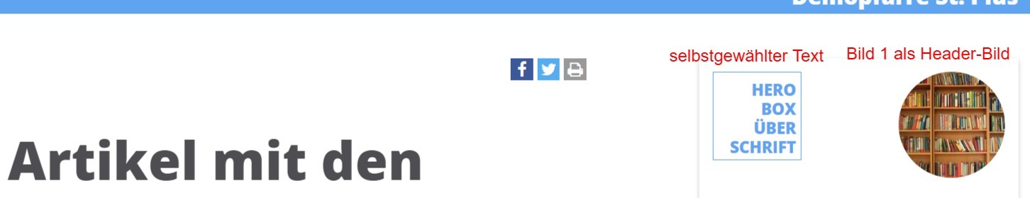 Screenshot Herobox Header