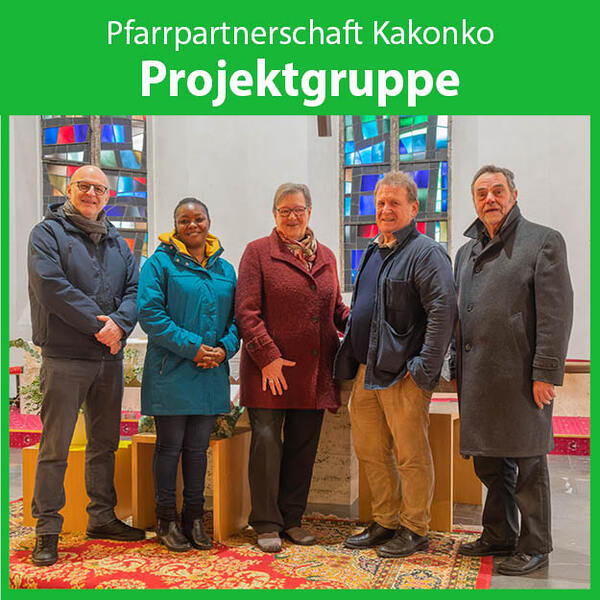 Günther Humer (Projektleiter), Stella Baradyana, Maria Spernbauer, Thomas Pauzenberger, P. Severin Kranabitl - nicht am Bild Gottfried Kerbl