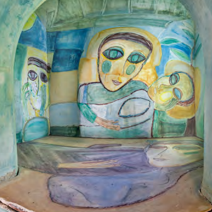Grabkapelle, Wandmalerei von Lydia Roppolt