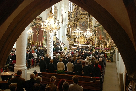 Innenansicht der Pfarrkirche Vöcklamarkt
