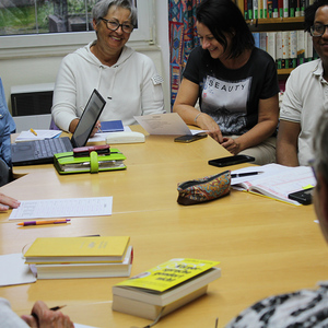 Sitzung Bücherei Team