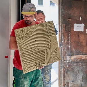 Bodenplatten Mittelgang