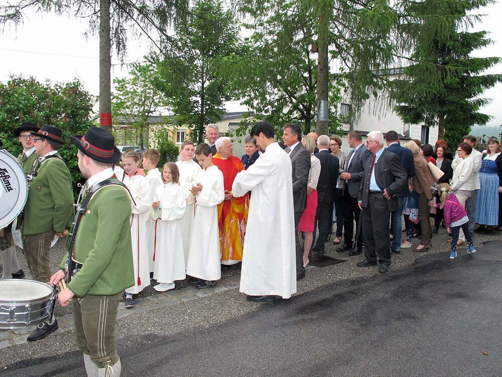 14 Jahre Pfarre in Traberg / Ing. Gerhard Hofer Traberg dankt P.Meinrad