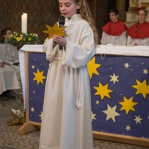 Ministrantenaufnahme und Danke an Albert Pesendorfer