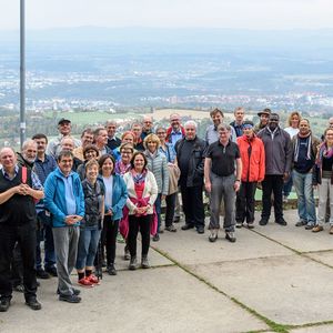 Bischofs Visitation Dekanat Stexyr, Wanderung der Visitatoren mit den Mitgliedern der Dekanat Steyr in St. Ulrich bei SteyrFoto: Jack Haijes