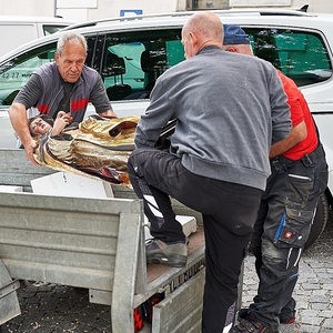 Verhüllen der Altäre