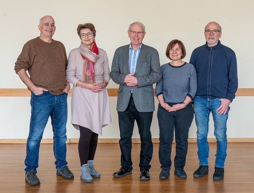 KBW-Team in der Pfarre Kirchdorf an der KremsBild: v.l.n.r. Harald Fartacek, Beate Huemer, Johann Hieslmayr, Getraud Watzl, Dr. Günter WatzlFoto Jack Haijes