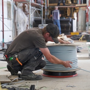 'Rennstall' Wimmer bei der Arbeit