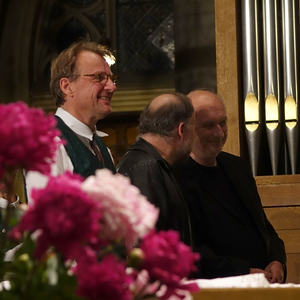 Kapellmeister Manfred Payrhuber, Organist Heinrich Reknagel und Domorganist Wolfgang Kreuzhuber