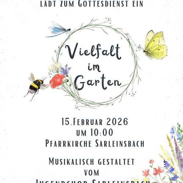 Vielfalt im Garten - Gottesdienst