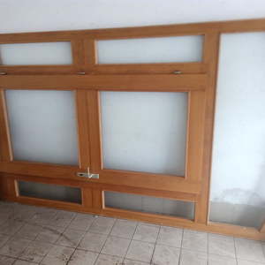 demontierter Windfang (nach der Haustüre)