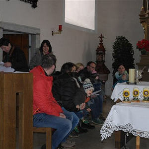 Kindersegnung mit P. Meinrad