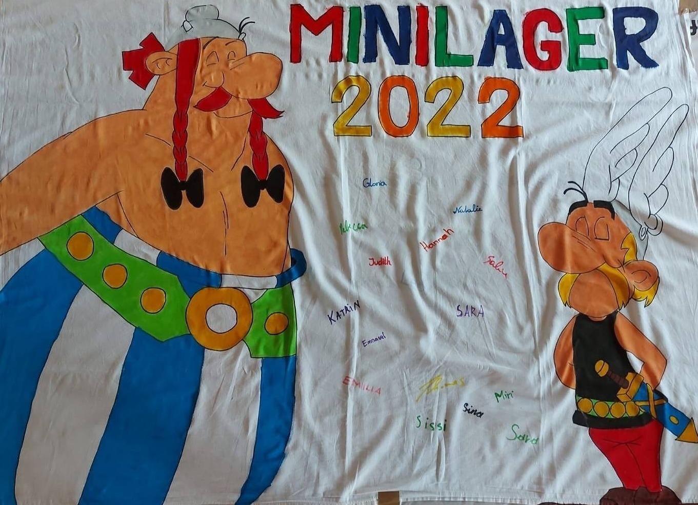 Minilager / Thomas Mair Fahne