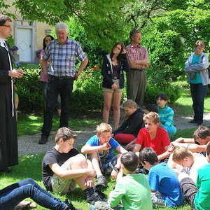 Die Lackener Firmlinge besuchen das Stift St. Florian