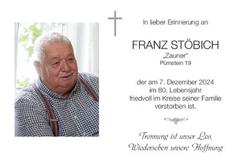 Franz Stöbich / Bestattung Kepplinger