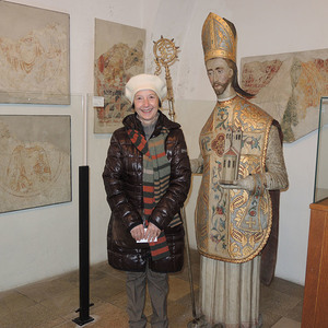 'Selfie' mit Stiftsgründer dem Hl. Adalbero