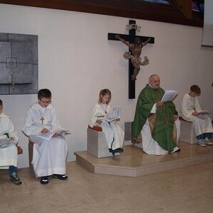 MinistrantInnen mit P. Markus