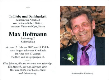  Max Hofmann