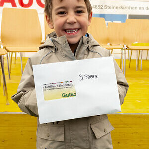 Die Gewinner der Kinderschätzspiels