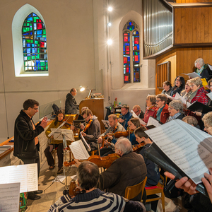 Der Gottesdienst wurde musikalisch mitgestaltet vom Kirchenchor sowie Orchester