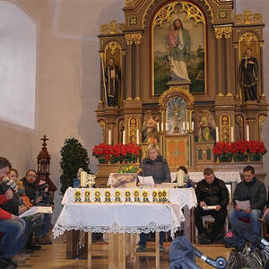 Kindersegnung mit P. Meinrad