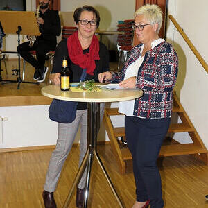 Vernissage mit Aquarellmalbildern