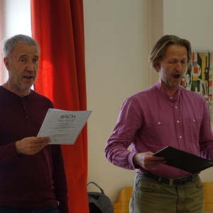 Gerd Kenda (Bass) und Bernd Lambauer (Tenor)