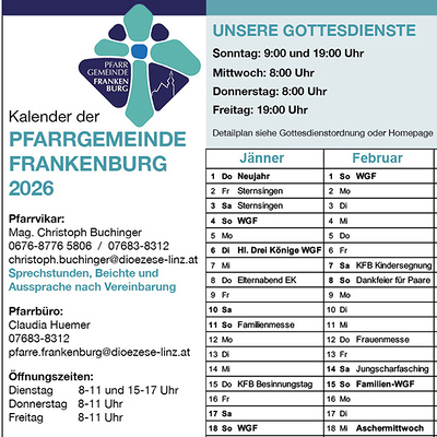Pfarrkalender 2026