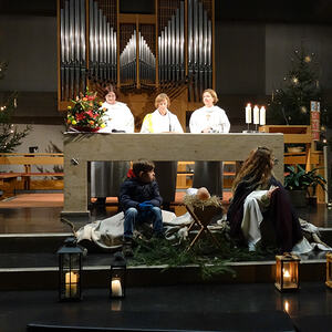 Krippenspiel bei der Kinderweihnacht 2016