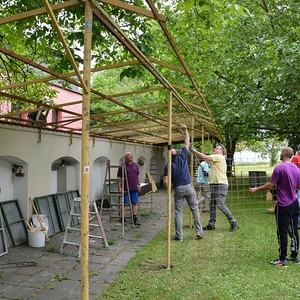 Vorbereitungen für das Pfarrfest