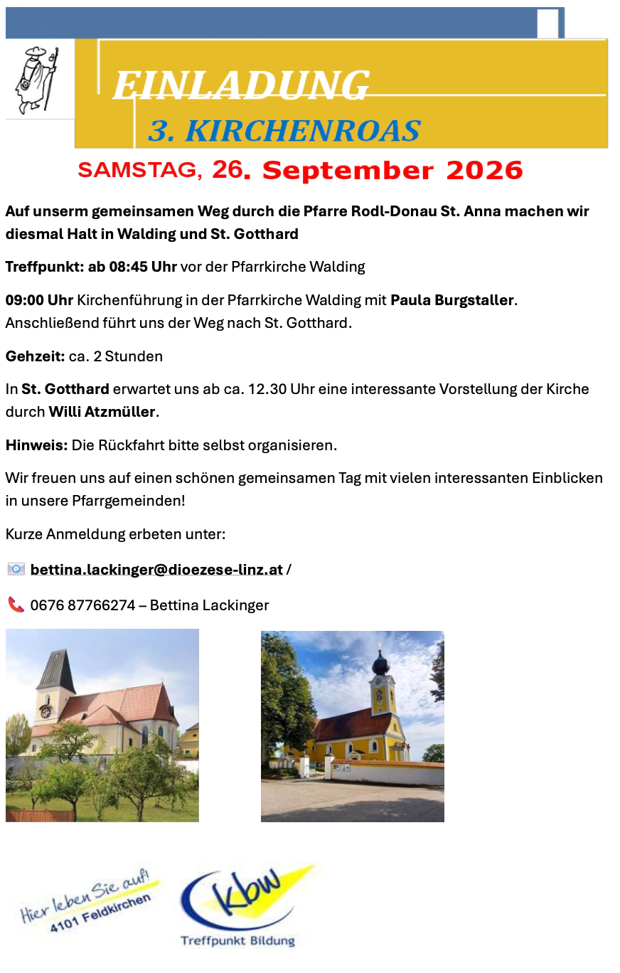 Flyer Kirchenroas