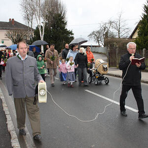 Palmweihe und Festzug zur Kirche