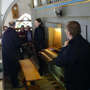 Begrüßung durch Wolfgang Kreuzhuber und Franziska Leuschner beim ökumenischen Orgelseminar