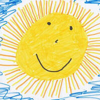 Kinderzeichnung Sonne