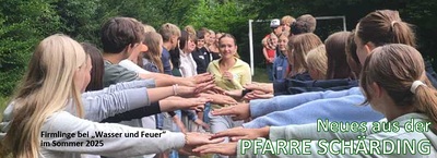 Firmlinge bei 'Feuer und Wasser' im Sommer 2025