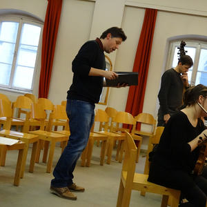 Markus Miesenberger schwingt sich ein...