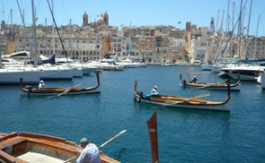 Boote in Valetta (Malta)