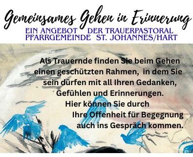 Angebot gemeinsames Gehen in Erinnerung
