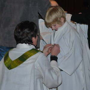 Vorstellung der neuen Ministrantinnen und Ministranten